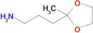 3-(2-Methyl-1,3-dioxolan-2-yl)propan-1-amine