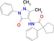 N-(1,5-dimethyl-3-oxo-2-phenyl-2,3-dihydro-1H-pyrazol-4-yl)-1-phenylcyclopentane-1-carboxamide