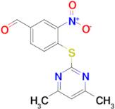 4-((4,6-Dimethylpyrimidin-2-yl)thio)-3-nitrobenzaldehyde