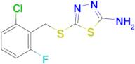 5-((2-Chloro-6-fluorobenzyl)thio)-1,3,4-thiadiazol-2-amine