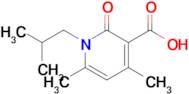 1-Isobutyl-4,6-dimethyl-2-oxo-1,2-dihydropyridine-3-carboxylic acid