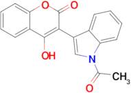 3-(1-Acetyl-1H-indol-3-yl)-4-hydroxy-2H-chromen-2-one
