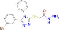 2-((5-(3-Bromophenyl)-4-phenyl-4H-1,2,4-triazol-3-yl)thio)acetohydrazide