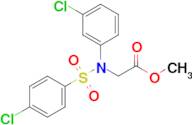 Methyl N-(3-chlorophenyl)-N-((4-chlorophenyl)sulfonyl)glycinate