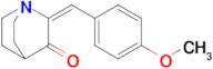 (E)-2-(4-methoxybenzylidene)quinuclidin-3-one