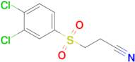 3-((3,4-Dichlorophenyl)sulfonyl)propanenitrile