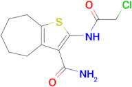 2-(2-Chloroacetamido)-5,6,7,8-tetrahydro-4H-cyclohepta[b]thiophene-3-carboxamide