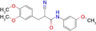 2-Cyano-3-(3,4-dimethoxyphenyl)-N-(3-methoxyphenyl)propanamide