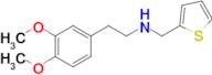 2-(3,4-Dimethoxyphenyl)-N-(thiophen-2-ylmethyl)ethan-1-amine