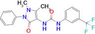 1-(1,5-Dimethyl-3-oxo-2-phenyl-2,3-dihydro-1H-pyrazol-4-yl)-3-(3-(trifluoromethyl)phenyl)urea