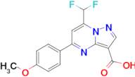 7-(Difluoromethyl)-5-(4-methoxyphenyl)pyrazolo[1,5-a]pyrimidine-3-carboxylic acid