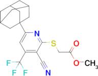 Methyl 2-((6-(adamantan-1-yl)-3-cyano-4-(trifluoromethyl)pyridin-2-yl)thio)acetate