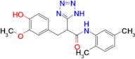 N-(2,5-dimethylphenyl)-3-(4-hydroxy-3-methoxyphenyl)-2-(1H-1,2,3,4-tetrazol-5-yl)propanamide