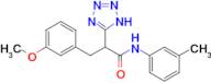 3-(3-methoxyphenyl)-N-(3-methylphenyl)-2-(1H-1,2,3,4-tetrazol-5-yl)propanamide
