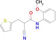 2-Cyano-N-(2-methoxyphenyl)-3-(thiophen-2-yl)propanamide