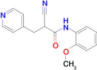 2-Cyano-N-(2-methoxyphenyl)-3-(pyridin-4-yl)propanamide