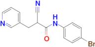 N-(4-bromophenyl)-2-cyano-3-(pyridin-3-yl)propanamide