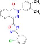 4-(3-(2-Chlorophenyl)-1,2,4-oxadiazol-5-yl)-2-(3,4-dimethylphenyl)phthalazin-1(2H)-one