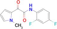 N-(2,4-difluorophenyl)-2-(1-methyl-1H-pyrrol-2-yl)-2-oxoacetamide