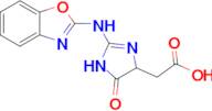 2-(2-(Benzo[d]oxazol-2-ylamino)-5-oxo-4,5-dihydro-1H-imidazol-4-yl)acetic acid