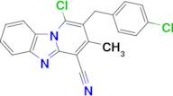 1-Chloro-2-(4-chlorobenzyl)-3-methylbenzo[4,5]imidazo[1,2-a]pyridine-4-carbonitrile