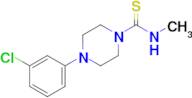4-(3-Chlorophenyl)-N-methylpiperazine-1-carbothioamide