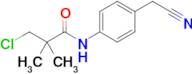 3-Chloro-N-(4-(cyanomethyl)phenyl)-2,2-dimethylpropanamide