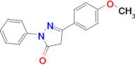 3-(4-methoxyphenyl)-1-phenyl-4,5-dihydro-1H-pyrazol-5-one