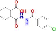 6-(2-(4-Chlorobenzoyl)hydrazine-1-carbonyl)cyclohex-3-ene-1-carboxylic acid