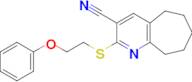 2-((2-Phenoxyethyl)thio)-6,7,8,9-tetrahydro-5H-cyclohepta[b]pyridine-3-carbonitrile