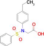 N-(4-ethylphenyl)-N-(phenylsulfonyl)glycine