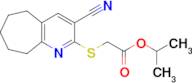 Isopropyl 2-((3-cyano-6,7,8,9-tetrahydro-5H-cyclohepta[b]pyridin-2-yl)thio)acetate