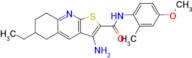 3-Amino-6-ethyl-N-(4-methoxy-2-methylphenyl)-5,6,7,8-tetrahydrothieno[2,3-b]quinoline-2-carboxamide