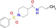 N-allyl-1-(phenylsulfonyl)piperidine-4-carboxamide