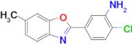 2-Chloro-5-(6-methylbenzo[d]oxazol-2-yl)aniline