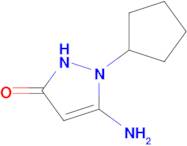 5-amino-1-cyclopentyl-2,3-dihydro-1H-pyrazol-3-one