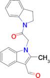 1-(2-(Indolin-1-yl)-2-oxoethyl)-2-methyl-1H-indole-3-carbaldehyde