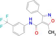 5-Methyl-3-phenyl-N-(3-(trifluoromethyl)phenyl)isoxazole-4-carboxamide