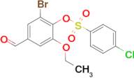 2-Bromo-6-ethoxy-4-formylphenyl 4-chlorobenzenesulfonate