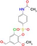 2-Chloro-4-formyl-6-methoxyphenyl 4-acetamidobenzenesulfonate