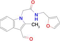 2-(3-Formyl-2-methyl-1H-indol-1-yl)-N-(furan-2-ylmethyl)acetamide