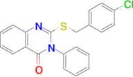 2-((4-Chlorobenzyl)thio)-3-phenylquinazolin-4(3H)-one