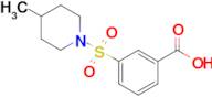 3-((4-Methylpiperidin-1-yl)sulfonyl)benzoic acid