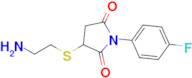 3-((2-Aminoethyl)thio)-1-(4-fluorophenyl)pyrrolidine-2,5-dione