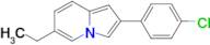 2-(4-Chlorophenyl)-6-ethylindolizine