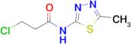 3-Chloro-N-(5-methyl-1,3,4-thiadiazol-2-yl)propanamide