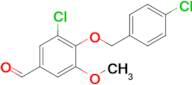 3-Chloro-4-((4-chlorobenzyl)oxy)-5-methoxybenzaldehyde