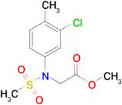 Methyl N-(3-chloro-4-methylphenyl)-N-(methylsulfonyl)glycinate