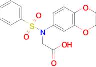 N-(2,3-dihydrobenzo[b][1,4]dioxin-6-yl)-N-(phenylsulfonyl)glycine