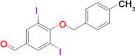 3,5-Diiodo-4-((4-methylbenzyl)oxy)benzaldehyde